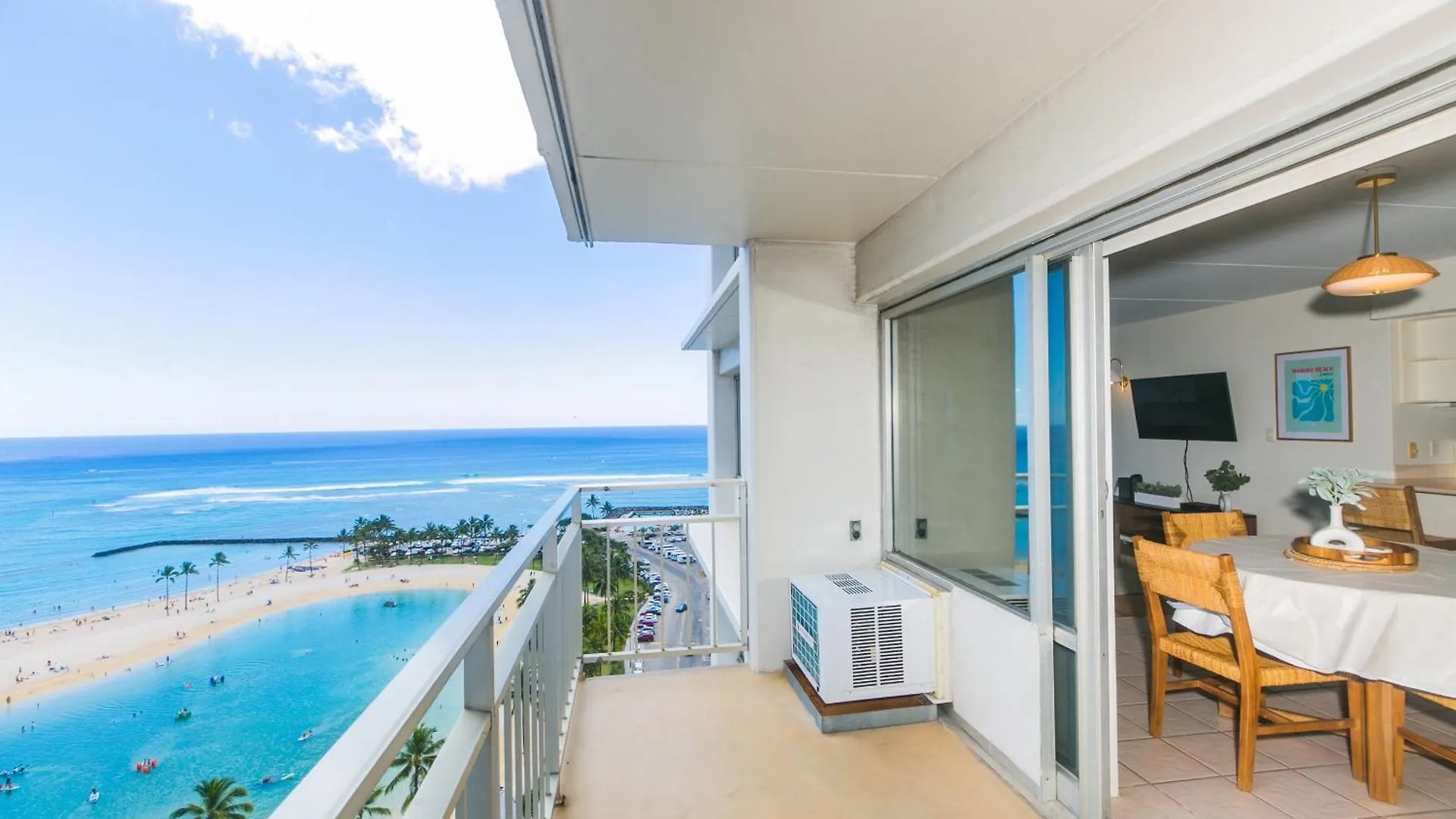 Apartmán Ilikai Tower 1844 Yacht Harbor View 2Br Honolulu